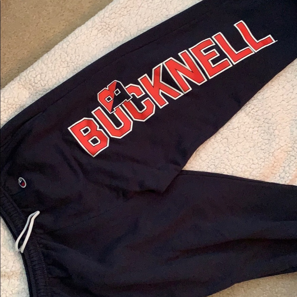 Bucknell University sweatpants, size L navy blue